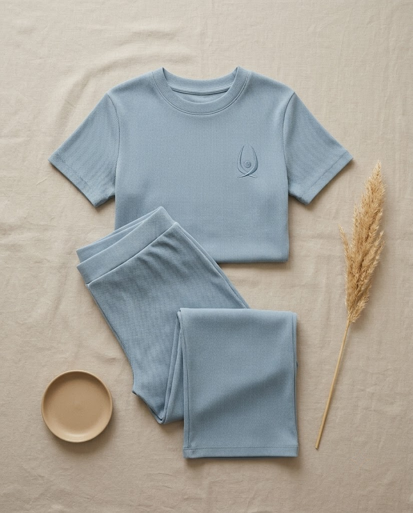 Round Knitted Matching Set